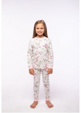 Vidoli молочная хлопковая пижама для девочки G-21651W